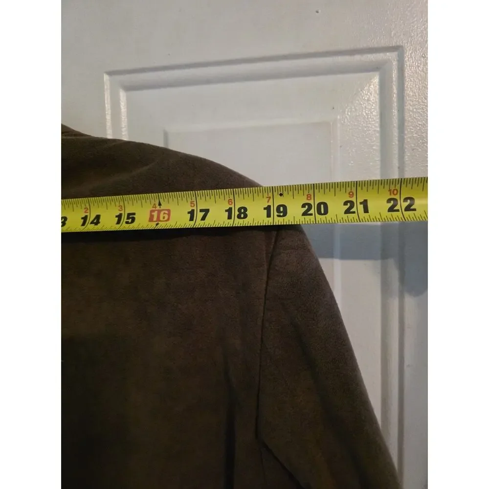 Kingsridge Imperial Vintage Sports Coat Men’s Brown Faux Suede Top Stitched READ